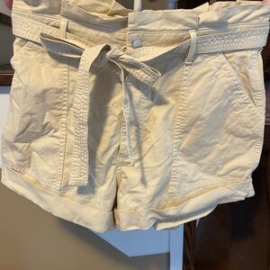 Abercrombie & Fitch Beige Cargo Shorts with Belt